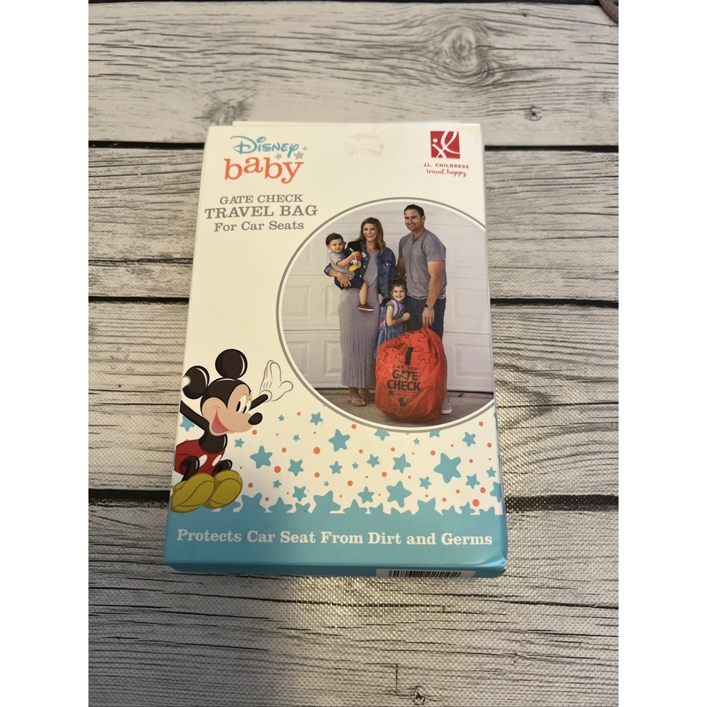 J.L. Childress Disney Baby Gate Check Bag for 1 Count (Pack of 1), Mickey Red